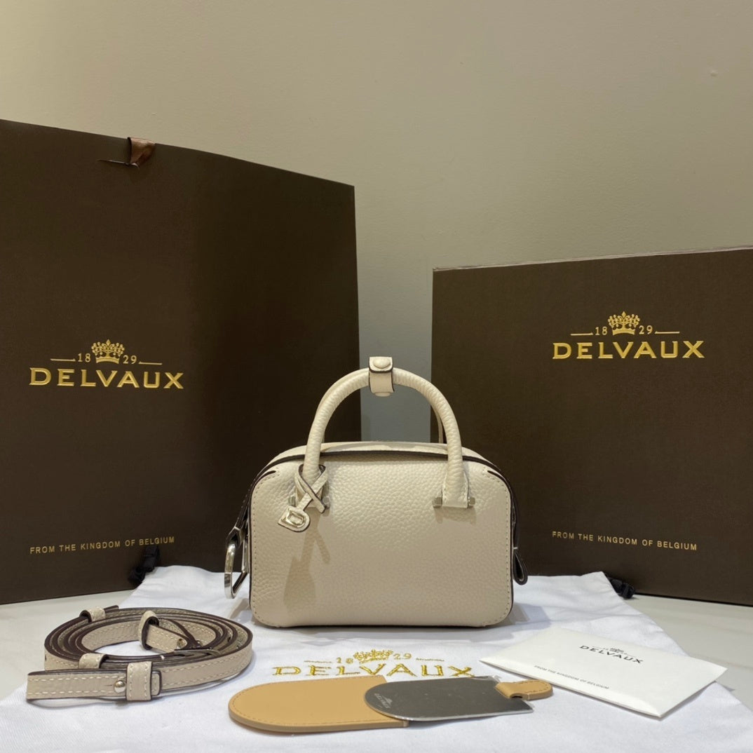Delvaux Cool Box Nano Off-White