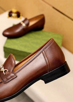 Gucci Horsebit Loafer Marrom.