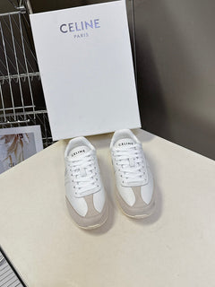 Celine Jogger Low Lace-Up Sneaker White