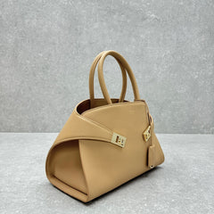 bolsa tote Ferragamo Hug bege