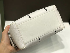 Delvaux Cool Box White Costura Contrastante