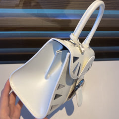 Delvaux Brillant Mini Studs White