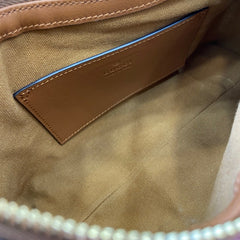 Gucci GG Emblem Small Shoulder Bag Brown
