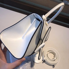 Delvaux Brillant Mini Leather Bag White / Black details