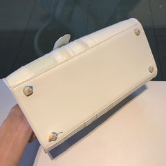 Delvaux Brillant MM Croco White