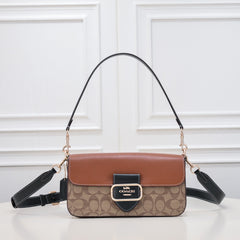 Coach Morgan Signature Shoulder Bag Marrom Caramelo