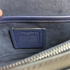 Coach Tabby Shoulder Bag 26 In Colorblock Pewter/Kelp Multi.