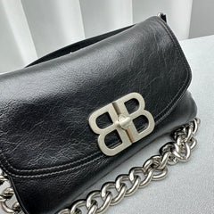Balenciaga  Small BB Soft Flap Shoulder Black