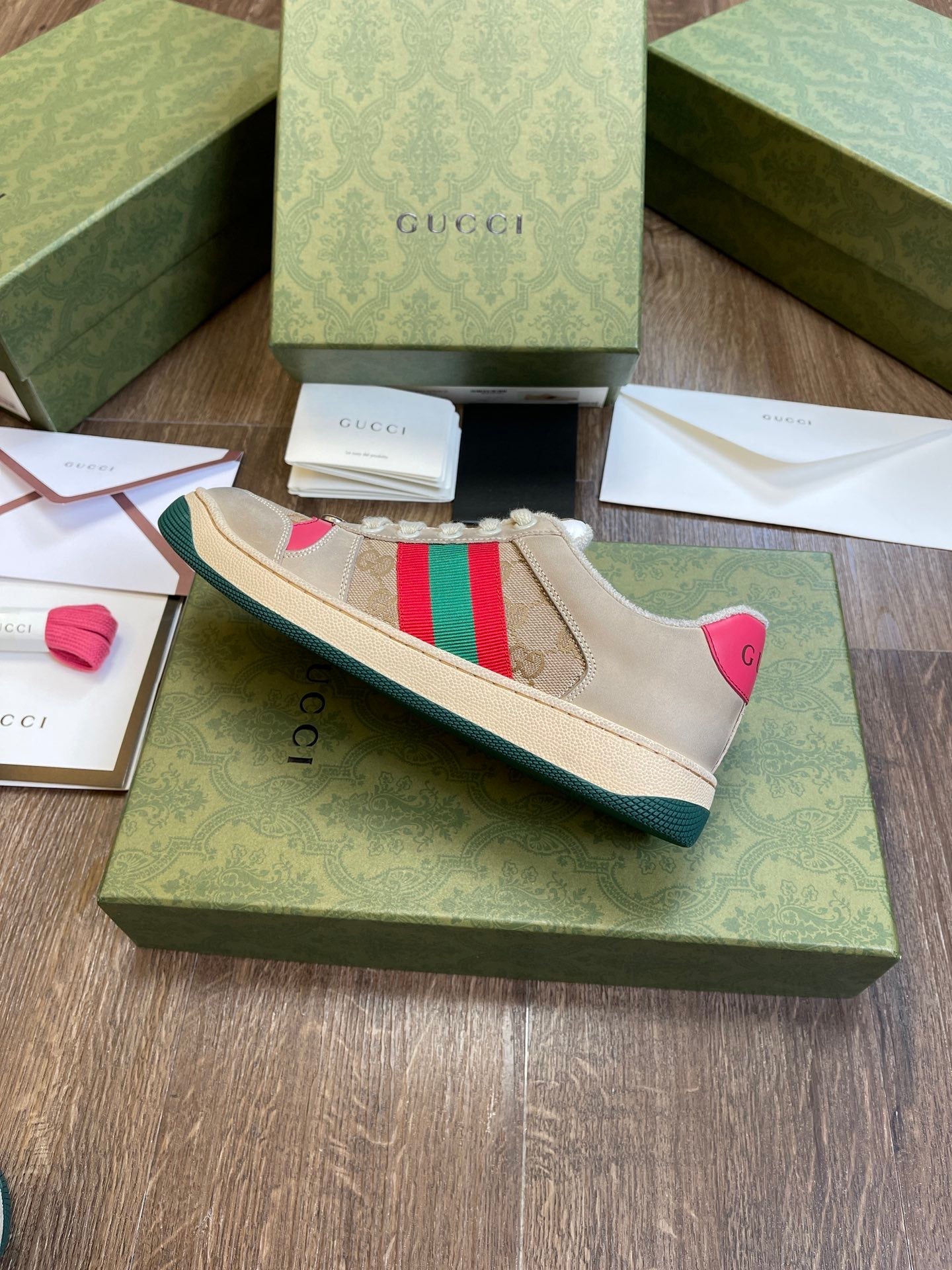 Gucci Screener Butter Leather.