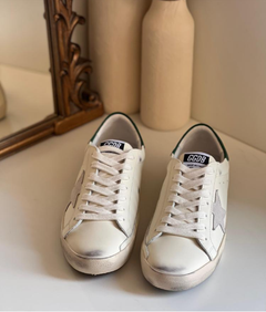 Golden Goose Superstar Leather Sneakers White/Green .