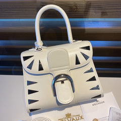 Delvaux Brillant Mini Studs White