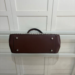 Coach Asher Shoulder Bag em Signature Canvas Grafite e Café