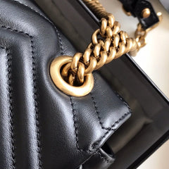 Gucci GG Marmont Small Matelasse Bag Black.