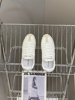 Celine Jogger Low Lace-Up Sneaker White