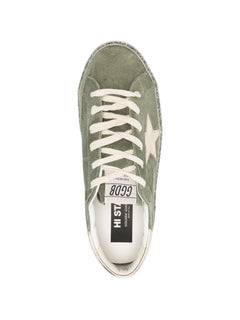 Golden Goose Deluxe Brand Hi Star Glittered Sneakers