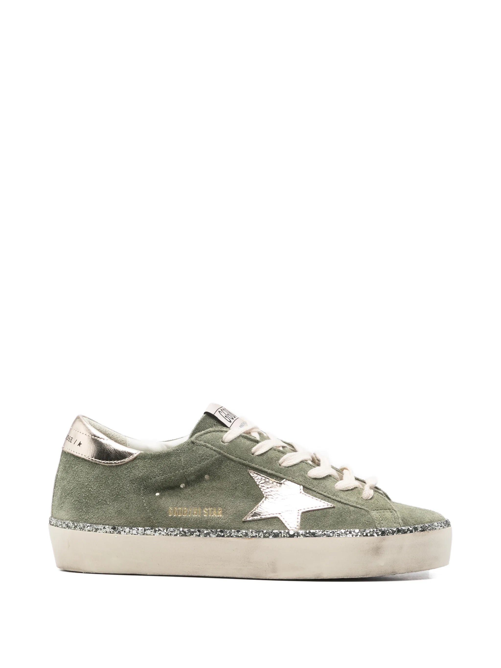 Golden Goose Deluxe Brand Hi Star Glittered Sneakers