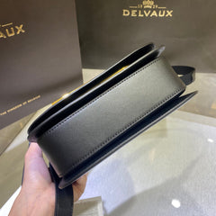 Delvaux Small Lingot Black Ferragens Douradas