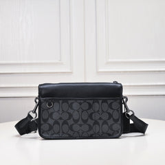 Coach Axel Compact Crossbody Bag Black