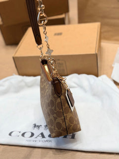 Coach Laurel Midnight Charm Shoulder Bag Brown