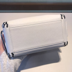 Delvaux Cool Box Mini Bohème Stitch White