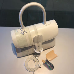 Delvaux Brillant MM Croco White