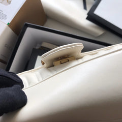 Gucci GG Marmont Small Matelasse Bag White.