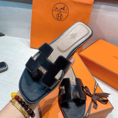 Hermes Oran Sandal Nior Box Calfskin Leather