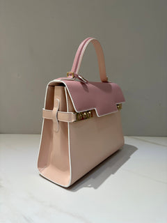 Delvaux Tempête MM Light pink Ferragens Douradas