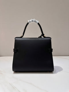 Delvaux Tempête MM Black Ferragens Douradas