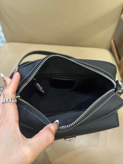 Coach Warner Crossbody Pebble Leather Black