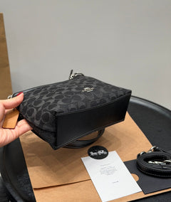Coach Laurel Midnight Charm Shoulder Bag Black
