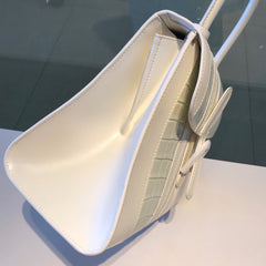 Delvaux Brillant MM Croco White