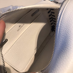 Delvaux Cool Box Mini Bohème Stitch White