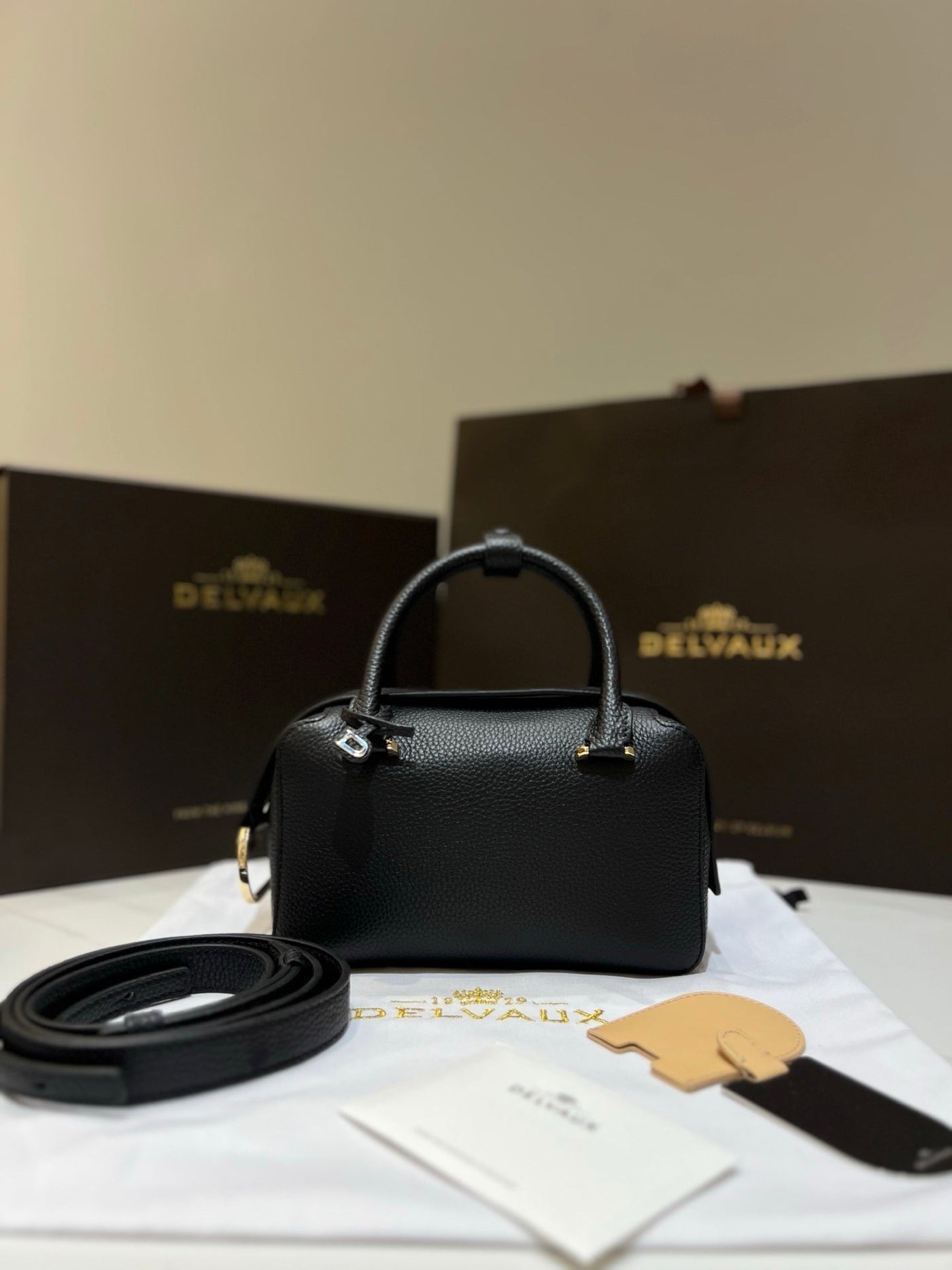 Delvaux Cool Box Mini Bohème Black
