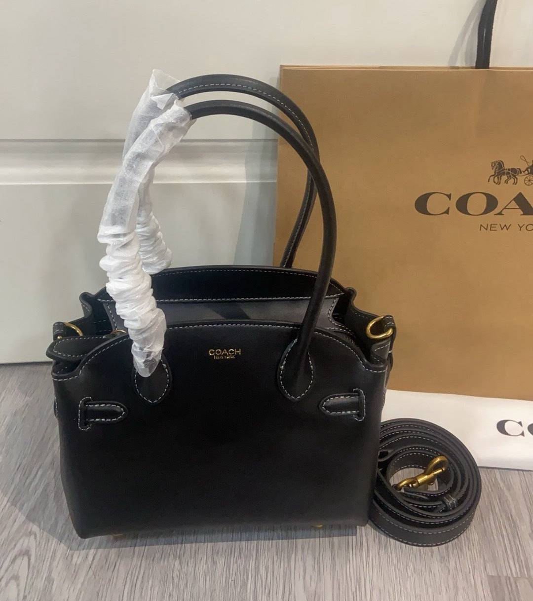 Coach Soft Empire Carryall 21 Black
