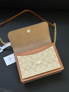 Coach Mini Klare Crossbody Bag Off White Ferragens Douradas