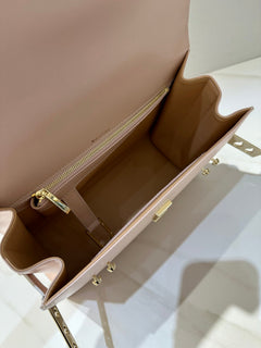 Delvaux Tempête MM Light pink Ferragens Douradas