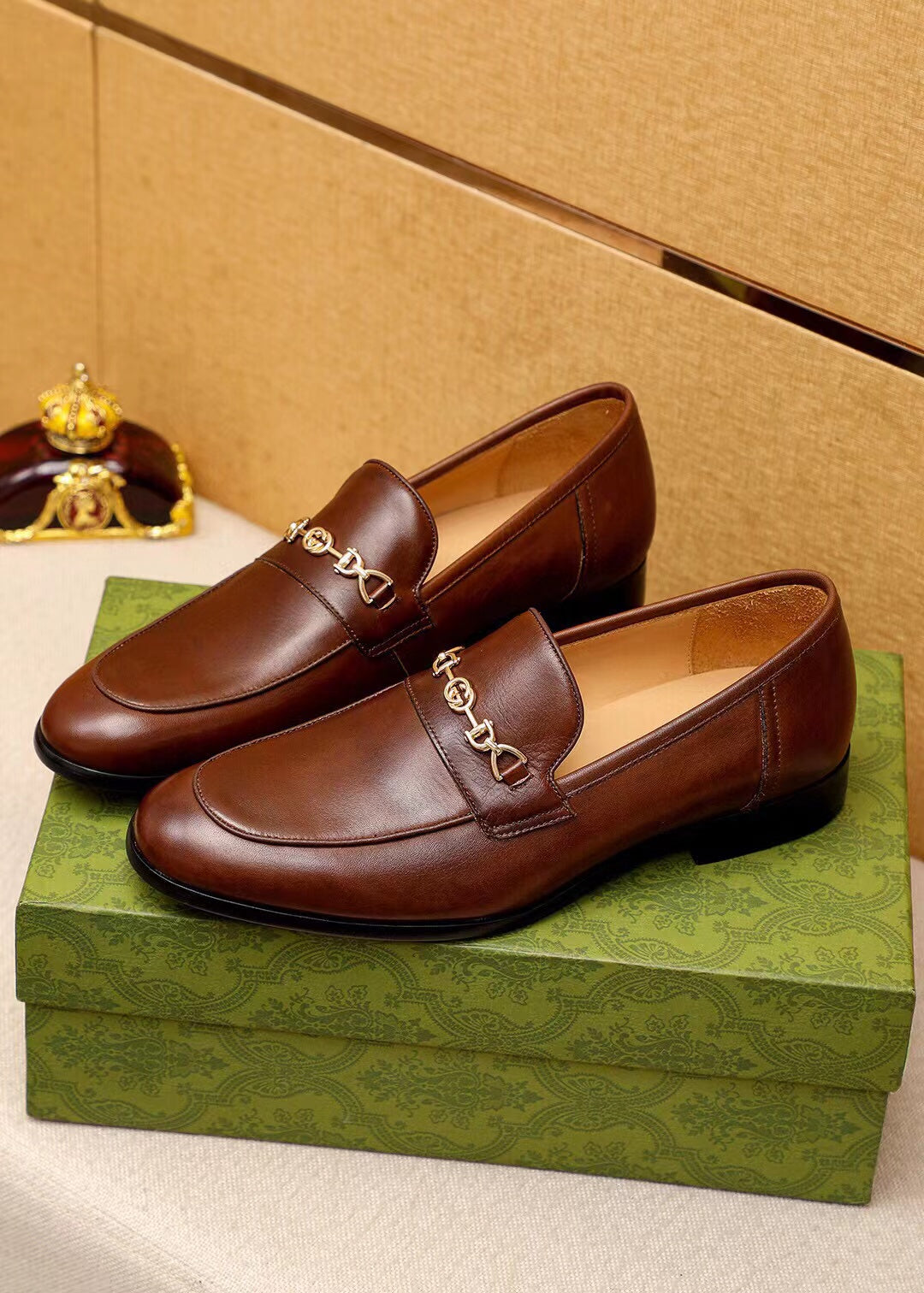 Gucci Horsebit Loafer Marrom.