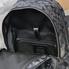 Coach West Backpack Space Edition Signature Canvas Black