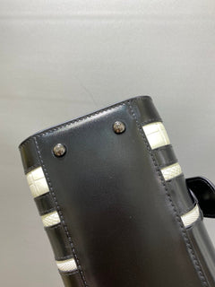 Delvaux Brillant MM Croco Black / White
