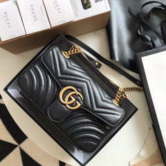Gucci GG Marmont Small Matelasse Bag Black.