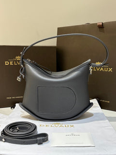 Delvaux Pin Swing Shoulder Bag Stone