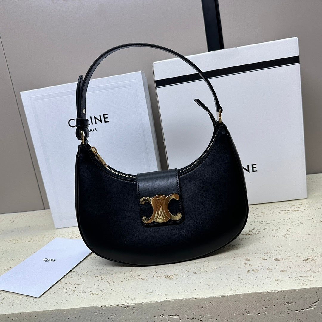 Celine Medium Ava Triomphe Black