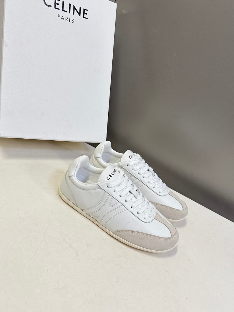 Celine Jogger Low Lace-Up Sneaker White