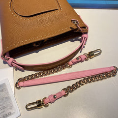 Delvaux Pin Mini Bucket Camel / Baby Pink