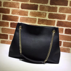 Gucci Soho Chain Tote Bag Black