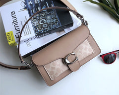 Bolsa Coach Tabby Shoulder  Signature Canvas  Sand Taupe