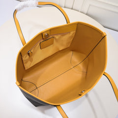 Coach City Tote Varsity Signature Canvas Brown / Yellow
