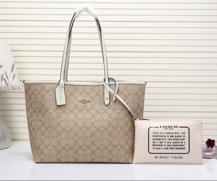Coach City Tote Signature Canvas Beje