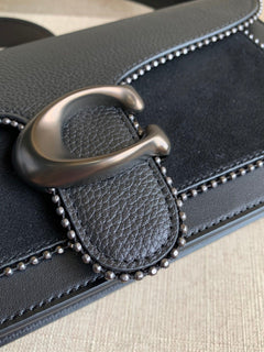 Coach Tabby Shoulder Bag 26 with Beadchain Black